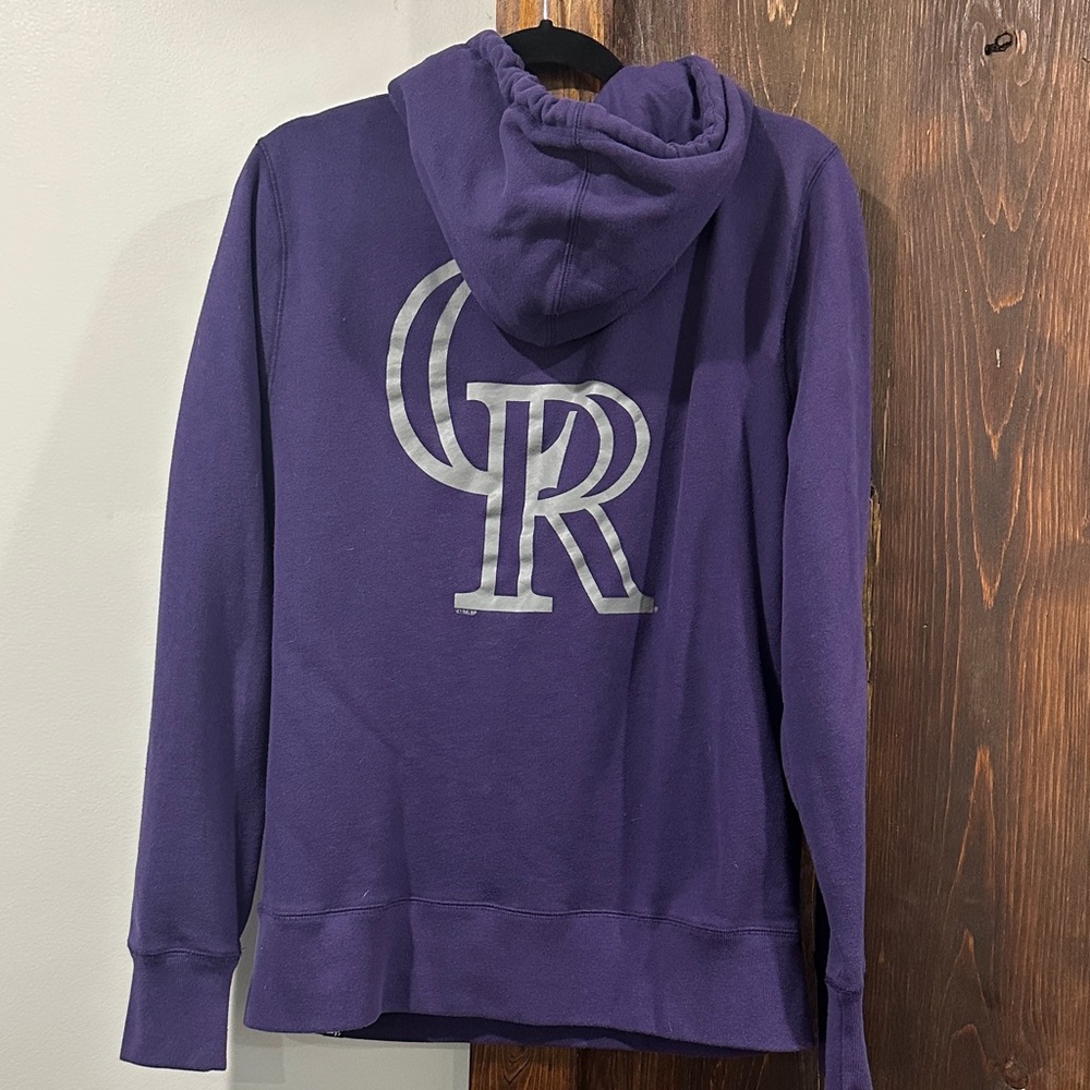 47 Brand Purple Colorado Rockies Hoodie - Picture 1 of 3